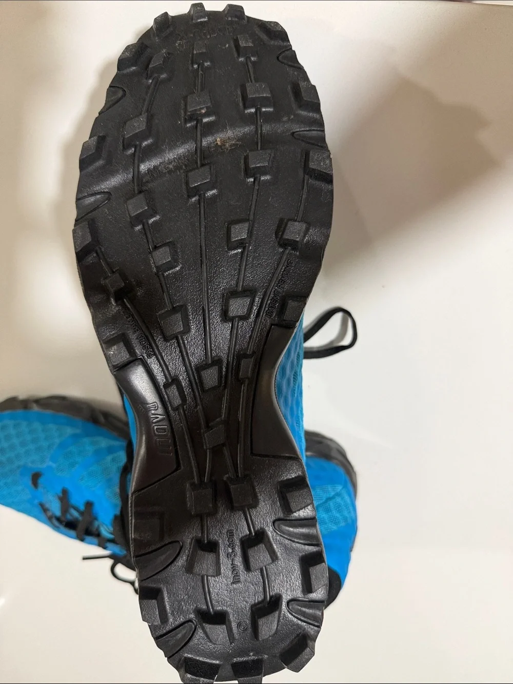 Inov-8 Men's Bright Blue Athletic Running Shoes with Black Accents